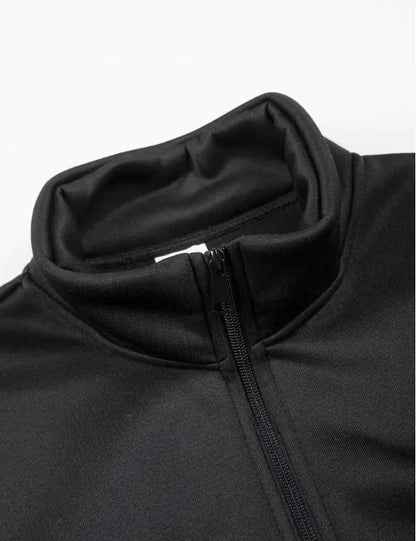 2 Pcs Men's Fleece Plain Zipper Track Suit
